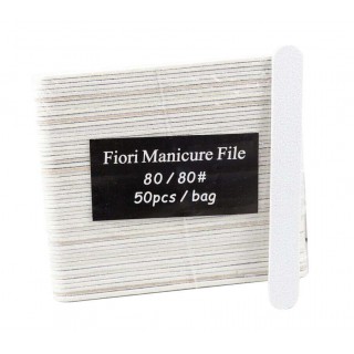 Mini wood manicure files White 8080